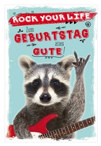 SUSY CARD Geburtstagskarte - Humor "Waschbär"
