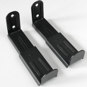 Universal Soundbar Lautsprecher Boxen Wandhalterung - 9,2-15,4 cm ausziehbar - bis 5 kg belastbar - für Montage über / unter dem TV Fernseher - schwarz Modell: BH6B