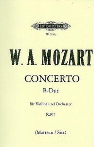 Concerto No. 1 in B Flat K207 (Edition for Violin and Piano)