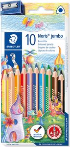 STAEDTLER Farbstift Noris Club jumbo 128 NC10 sort. 10 St./Pack.