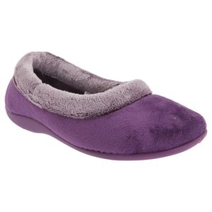 Sleepers Julia dámske papuče s plyšovým golierom DF540 (6 UK/39EU) (fialová)