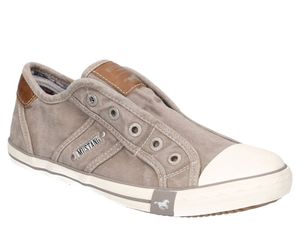 Mustang Damen Slipper bequeme Sneaker Halbschuhe 1099-409, Größe:40 EU, Farbe:Grau