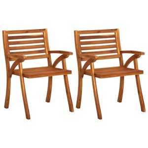 vidaXL Záhradné stoličky 2 ks Masívne drevo akácie