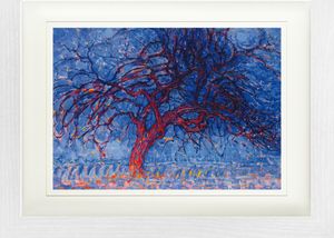 Piet Mondrian Gerahmtes Bild Mit Edlem Passepartout | Wand-Bilder | Im Bilderrahmen - Der Rote Baum, 1908-10 (30 x 40 cm)