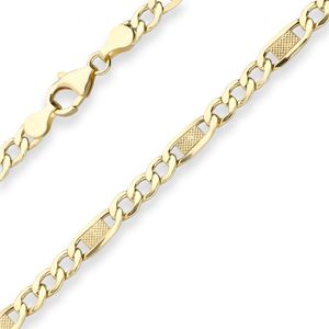 5,2mm Fantasiekette Goldkette Collier Halskette aus 333 Gold Gelbgold 45cm