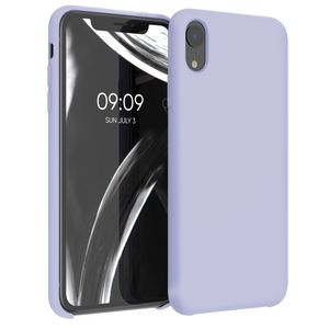 kwmobile Hülle kompatibel mit Apple iPhone XR - Hülle Silikon gummiert - Handyhülle - Handy Case in Pastell Lavendel