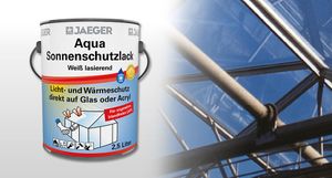 Jaeger Aqua Sonnenschutz Lack 2,5L weiß lasierend