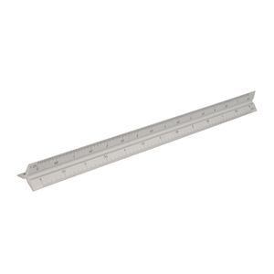 Silverline Aluminium-Dreikantlineal 300 mm