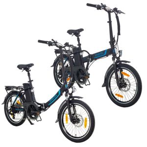 smartEC Faltrad Pedelec 2er Pack Camp-20D & Camp-20H  E-Bike Klapp-Elektrofahrrad 20 Zoll 36V 15,6AH Reichweite 100km Schwarz Modelljahr 2024