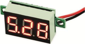 JOY-IT Voltmeter, COM-VM330, 3-ZIFFER-LED, 3-30 V DC, 0,1 %