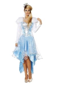 WIL - Damen Kostüm Eiskönigin Prinzessin Karneval Fasching Gr.34