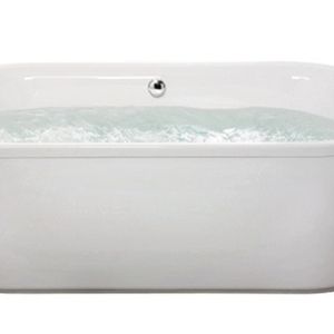 'aquaSu® Acryl-Duobadewanne Ovo Solo | Große Badewanne | Freistehend | 180 x 80 cm | Weiß | Wanne | Badewanne | Bad | Badezimmer | Acryl Komfort