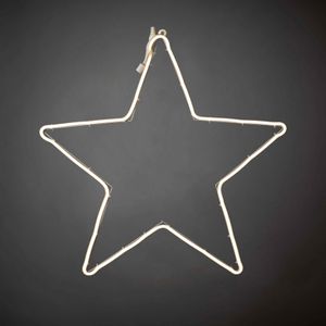 Konstsmide LED Schlauchsilhouette, Stern, 192 warm weiße Dioden