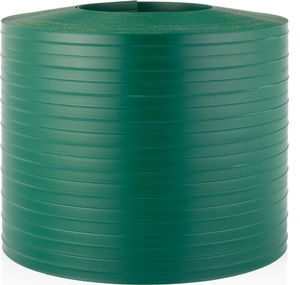 QUEST PVC Tvrdé PVC pásy na ochranu súkromia Roll Double Bar Plot Záhradné plotové pásy Výška 19 cm Hrúbka: 1,5 mm, zelená  2,525 m