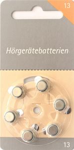 Hörex Basic Hörgeräte Batterien 13er 10 Blister (60 Batterien)