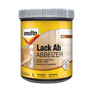 Molto Lack Ab Abbeizer, Farb- & Lackentferner, Metall, Holz, Weiß - gräulich, Paste, White / Grey, 1 m²/L