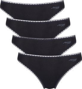 sloggi 4er Pack Go Tai Slip Aus nachhaltiger Bio Baumwolle, Moderne Einfassbänder, Wunderbar weiches Material