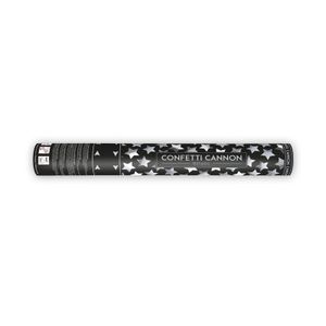 Konfety v tube – hviezdy, strieborné 40cm Party Deco