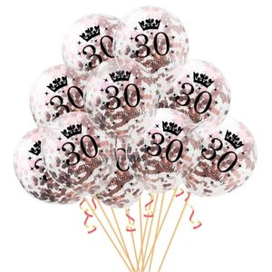 Oblique Unique 10x Konfetti Luftballons Zahl 30 Geburtstag Happy Birthday 30 Ballons