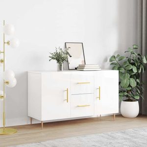 vidaXL Sideboard Hochglanz-Weiß 100x36x60 cm Holzwerkstoff