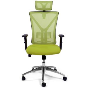 TPFLiving® Premium Bürostuhl schwerlast Schreibtischstuhl ergonomischer Chefsessel Drehstuhl mit Mesh Netz belastbar bis 200 kg, Grün