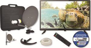 EASYFIND TV Camping Set Travel, inkl. Ankaro LED-TV 24" (61 cm)