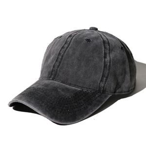 Vintage Cap im washed used Look, Basecap, Baseball Cap, verstellbar, Farbe:Schwarz