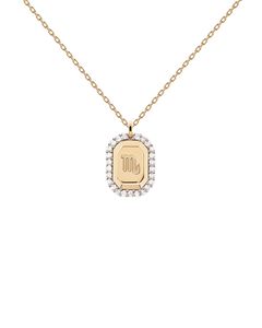 PDPaola CO01-575-U Damen-Halskette Sternzeichen Skorpion Silber vergoldet