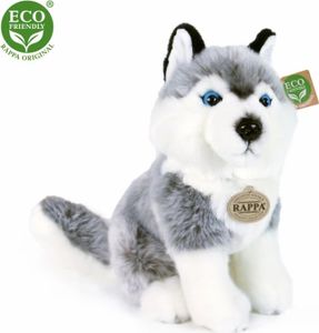 RAPPA Pluszowy pies husky siedzący 30 cm ECO-FRIENDLY