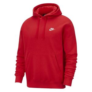 Nike Herren Hoodie Sportswear Club Fleece university red/white XL
