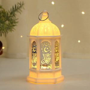 Ramadan Deko Lampe,Eid Mubarak LED Laterne Mond Stern Dekoration,Ramadan Dekoration Muslimische Festival Dekorative(Weiß)
