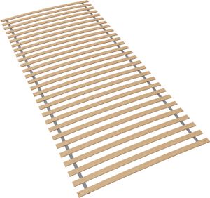 Rolovací lamelový rám 140x200, vysokokvalitný lamelový rám z brezového dreva, 28 pružných lamiel