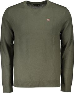 Grüner Herrenpullover mit Stickerei und Rundhalsausschnitt kaufen, Größe: XL Farbe: Verde