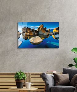 Wallity, 0863 - 110 x 70, Dekoratívny obraz z tvrdeného skla, Viacfarebný, 100 % tvrdené sklo, 70 x 110 cm