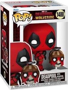 POP Figur Marvel Deadpool & Wolverine Deadpool mit Headpool