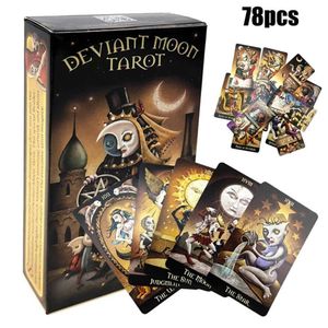 Tarotkarten Set für Anfänger 78 Karten Divination Prophet Spielzeug in Bunten Box Zukunft Spiel-Karten-Set mit bunten