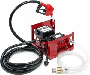 Wiltec pompa do oleju opałowego i napędowego 230V/600W 40l/min samozasysająca pompa z automatycznym pistoletem, pompa paliwowa, pompa ssąca