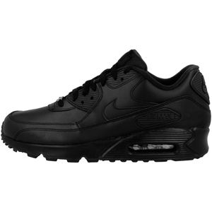 Nike Air Max 90 Leather Triple Black Sneaker schwarz 302519-001, Schuhgröße:45 EU