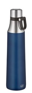 alfi Isolier-Trinkflasche City Loop, Edelstahl blau 0,7 l, Thermosflasche hält 12 Stunden heiß oder 24 Stunden kalt, bruchfest, absolut dicht  - 5537.259.070