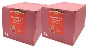 Bleichhof Sauerkirschsaft – 100% Direktsaft OHNE Zuckerzusatz, Bag in box (2x 5l)