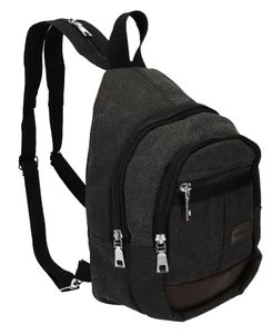 Betz Brusttasche Sling Rucksack SLINGBAG Bikertasche Schultertasche  mit 3 Fächern Farbe - schwarz