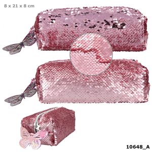 Depesche 10648 Fantasy Model Schlamper Mäppchen Streichpailletten Ballett rosa