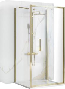 Rea Wand-Duschkabine Rapid Fold 80X100 Gold