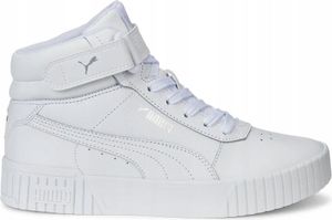 BUTY damskie PUMA CARINA MID wysokie 387376-02 skórzane 38 białe biały r.38