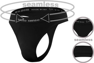 Sesto Senso - CL13 - Pánske nohavičky STRING - čierne - L/XL