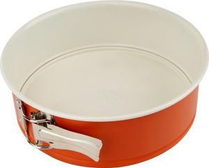Dr. Oetker Springform Ø 20 cm DieMaus, runde Backform, hochwertige Kuchenform aus Stahlblech, Form mit keramisch verstärkter Antihaftbeschichtung (Farbe: Maus-Orange/Creme)