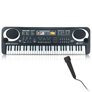 Elektrische Keyboard Digital Kinder Spielzeug mit Notenständer Klavier 61KEYS DE 