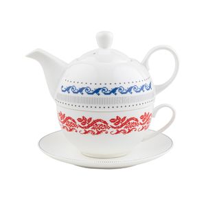 Teekanne Porzellan Kaffeekanne mit Tasse FLORINA VERRYMERRY 0,4 l