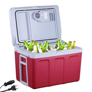 AREBOS Elektrický chladicí box 40 litrů, pro chlazení a udržování tepla, chladicí boxy, mobilní chladnička s režimem ECO, 12/230 V pro auto a zásuvku