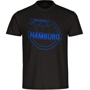 multifanshop Kinder T-Shirt - Hamburg - Meine Fankurve, schwarz, Größe 164